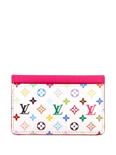 Pre-owned Louis Vuitton X Takashi Murakami Monogram Multicolor With Leather Card Holder