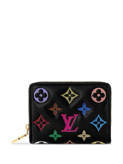 Pre-owned Louis Vuitton X Takashi Murakami Monogram Multicolour-canvas Wallet In Black