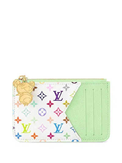 Pre-owned Louis Vuitton X Takashi Murakami Monogram Multicolour-canvas Wallet In White