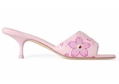 Pre-owned Louis Vuitton X Takashi Murakami Neo 6am Mule Cherry Blossom (women's) Sneakers In Light Pink