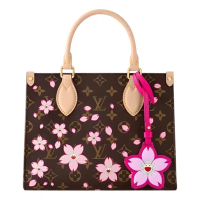 Louis Vuitton X Takashi Murakami Onthego Pm 'sakura Brown'