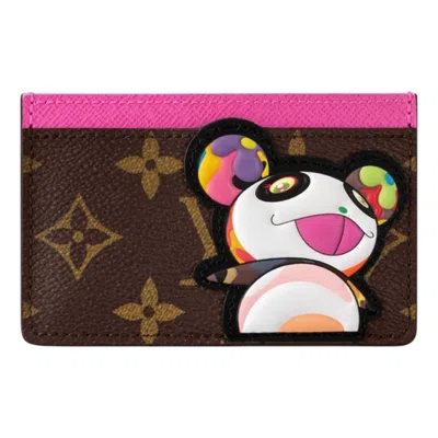 Pre-owned Louis Vuitton X Takashi Murakami Panda Card Holder 'monogram'