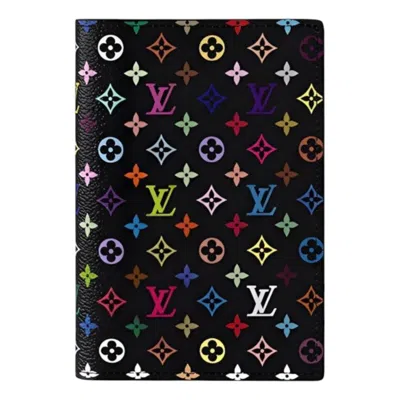 Louis Vuitton X Takashi Murakami Passport Cover 'black Multicolored'