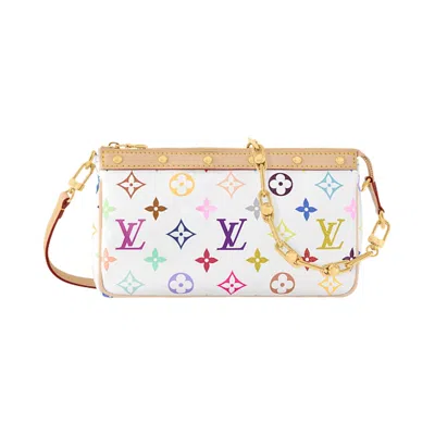 Pre-owned Louis Vuitton X Takashi Murakami Pochette Accessoires 'multicolor/white Monogram Canvas' | Women's S