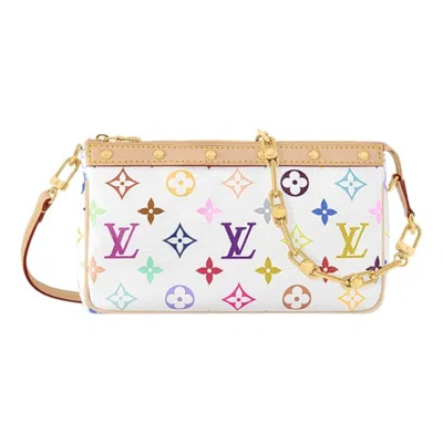 Pre-owned Louis Vuitton X Takashi Murakami Pochette Accessoires 'white Multicolored'