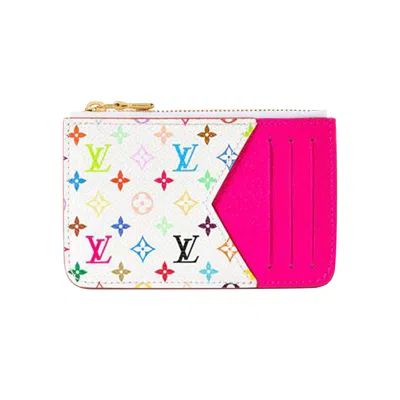 Pre-owned Louis Vuitton X Takashi Murakami Romy Card Holder 'multicolor/white Monogram Canvas' | Women's Size