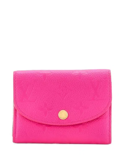 Pre-owned Louis Vuitton X Takashi Murakami Rosalie Coin Purse Monogram Empreinte Leather Small Wallets In Pink