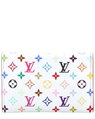 Pre-owned Louis Vuitton X Takashi Murakami Slim Card Holder Monogram Multicolor Coated Canvas (authentic Pre-l