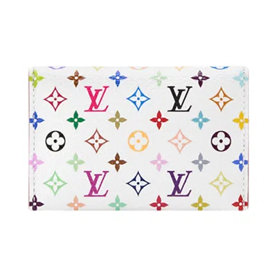 Pre-owned Louis Vuitton X Takashi Murakami Slim Card Holder 'multicolor/white Monogram Canvas' | Women's Size