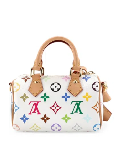 Pre-owned Louis Vuitton X Takashi Murakami Speedy Bandouliere Nm Bag Monogram Multicolor Nano Satchel In Multicolour