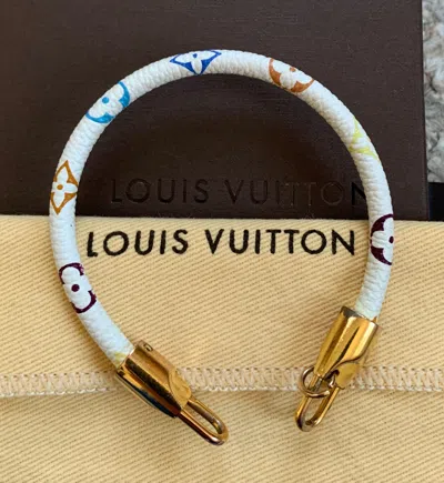 Pre-owned Louis Vuitton X Takashi Murakami S/s 2003 Louis Vuitton X Murakami Monogram Luck It Bracelet In Multicolor