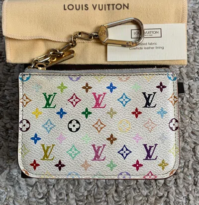 Pre-owned Louis Vuitton X Takashi Murakami S/s 2003 Louis Vuitton X Murakami Monogram Zip Pouch Wallet In Multicolor