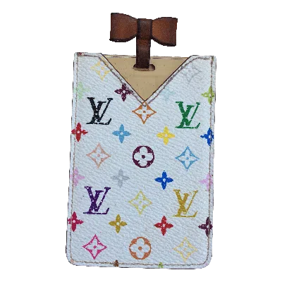 Pre-owned Louis Vuitton X Takashi Murakami S/s 2003 Vuitton X Murakami Monogram Card Holder+mirror In Multicolor