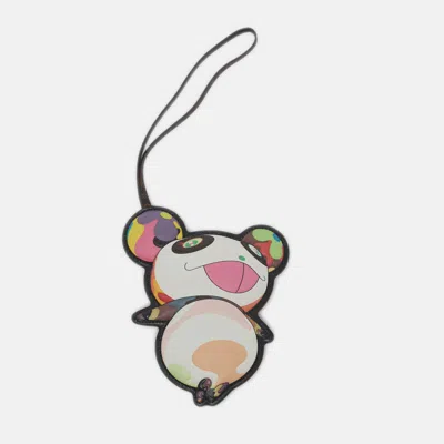 Pre-owned Louis Vuitton X Takashi Murakami Superflat Panda Bag Charm Multicolor Leather