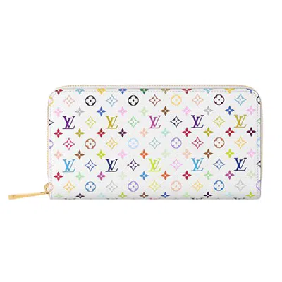 Pre-owned Louis Vuitton X Takashi Murakami Zippy Wallet 'multicolor/white Monogram Canvas' | Women's Size Ones