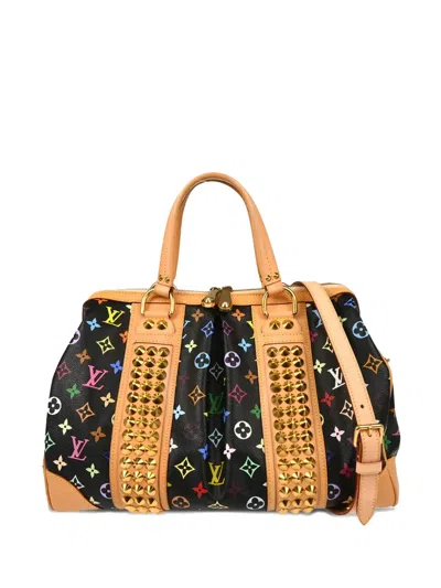 Pre-owned Louis Vuitton X Takshi Murakami 2010 Courtney Gm Tote Bag In Black