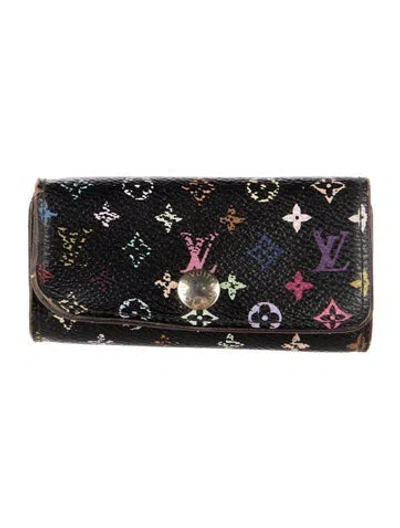 Pre-owned Louis Vuitton X Tm Multicles 4 Key Holder In Black