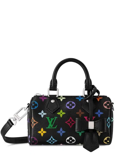 Pre-owned Louis Vuitton X Tm Nano Speedy Bag In Black