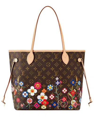 Pre-owned Louis Vuitton X Tm Neverfull Bag In Brown