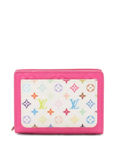 Pre-owned Louis Vuitton X Tm Portefeuil 2010s Monogram Empreinte Bi-fold Wallet In Pink