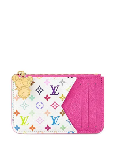 Pre-owned Louis Vuitton X Tm Romy Cardholder In 白色