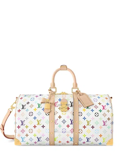 Pre-owned Louis Vuitton X Tm Speedy Bag In White