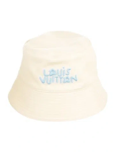 Pre-owned Louis Vuitton X Tyler 2024 Monogram Craggy Reversible Bucket Hat In Neutrals