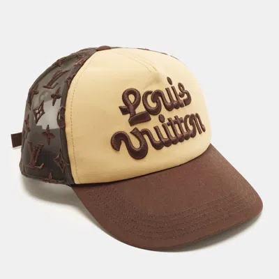Pre-owned Louis Vuitton X Tyler The Creator Brown Monogram Mesh Canvas Trucker Cap L