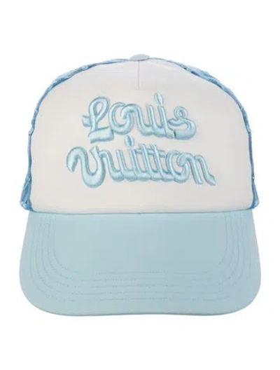 Pre-owned Louis Vuitton X Tyler The Creator Embroidered Cap In Blue