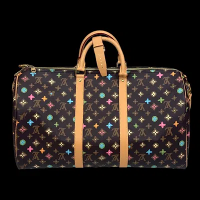 Pre-owned Louis Vuitton X Tyler The Creator Louis Vuitton Tyler The Creator Craggy Monogram Keepall 50 In Chocolate