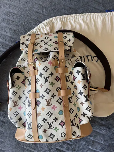 Pre-owned Louis Vuitton X Tyler The Creator White Tyler X Lv Backpack