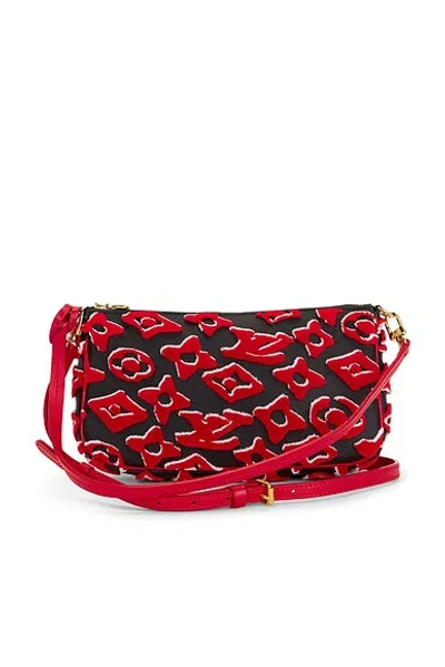 Pre-owned Louis Vuitton X Urs Fischer Pochette Accessoires Shoulder Bag In Red