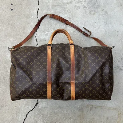 Pre-owned Louis Vuitton X Vintage Louis Vuitton 60 Keepall Duffle Bag In Brown