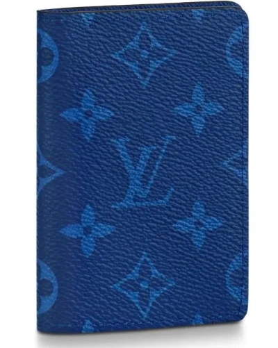 Pre-owned Louis Vuitton X Vintage Lv Pocket Organizer - Monogram Pacific Taiga Blue