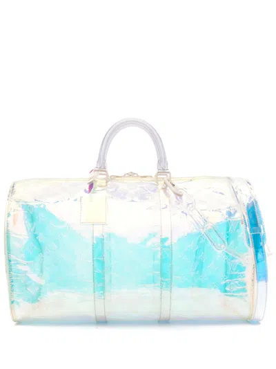 Pre-owned Louis Vuitton X Virgil Abloh Keepall 50 Duffle Bag In Yellow