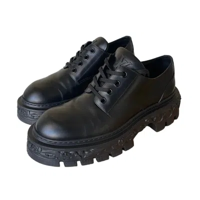 Pre-owned Louis Vuitton X Virgil Abloh Lv Baroque Derby Shoes In Black