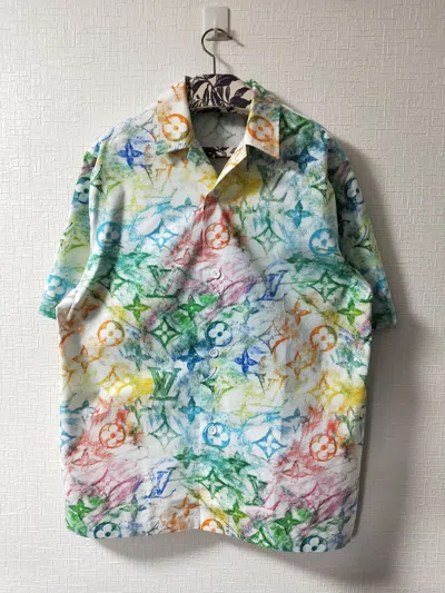 Pre-owned Louis Vuitton X Virgil Abloh Multicolor Pastel Hawaiian Camp Shirt
