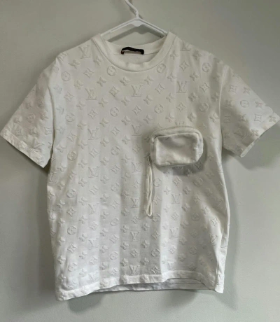Pre-owned Louis Vuitton X Virgil Abloh Ss20 All Over Monogram Shirt In White