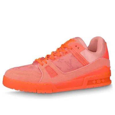 Pre-owned Louis Vuitton X Virgil Abloh Trainer Sneakers 'virgil Peach'