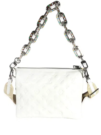 Pre-owned Louis Vuitton X Yk 2023 Coussin Pm Shoulder Bag In White