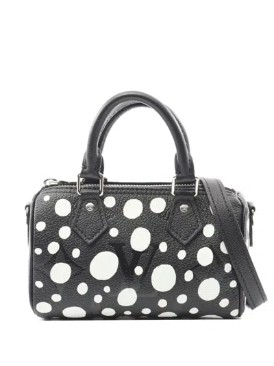 Pre-owned Louis Vuitton X Yayoi Kusama 2023 Speedy Infinity Dot Handbag In Black