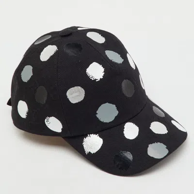 Pre-owned Louis Vuitton X Yayoi Kusama Black Cotton Infinity Dots Baseball Cap