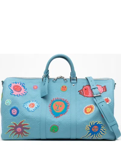 Pre-owned Louis Vuitton X Yayoi Kusama Keepall 50 Duffle Bag