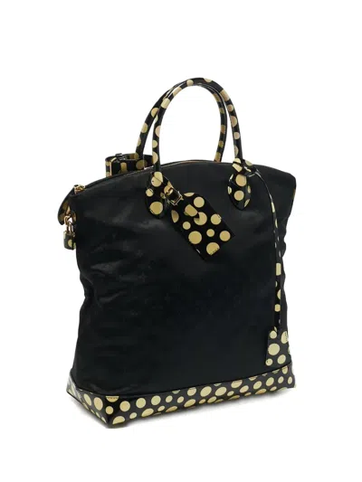 Pre-owned Louis Vuitton X Yayoi Kusama Lock It Tote Bag In Black
