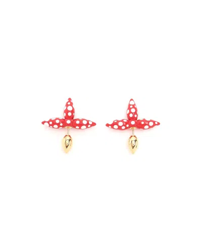 Pre-owned Louis Vuitton X Yayoi Kusama Louisette Infinity Dot Earrings In Multi