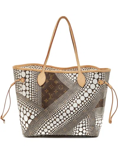 Pre-owned Louis Vuitton X Yayoi Kusama Neverfull Mm Tote Bag