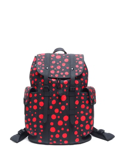 Pre-owned Louis Vuitton × Yayoi Kusama 2000s Christopher Backpack In Black