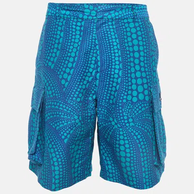 Pre-owned Louis Vuitton × Yayoi Kusama Blue Printed Cargo Shorts L
