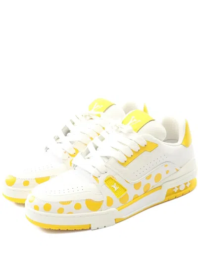Pre-owned Louis Vuitton × Yayoi Kusama Line Infinity Dot Sneakers In White