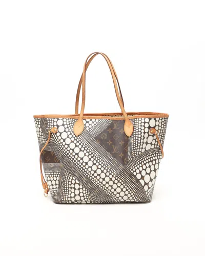 Pre-owned Louis Vuitton Yayoi Kusama Monogram Waves Neverfull Mm Tote Bag In Multi